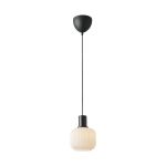 Nordlux Milford Mini Zwart Pendelarmatuur Glas Zwart | Geschikt voor 1x E27