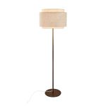 DFTP by Nordlux Takai Vloerlamp Metaal en Textiel Beige | Geschikt voor E27