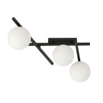 Emibig Plafondlamp Smart Staal Zwart | Geschikt voor 3x E14 - Max 10W