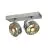 SLV Kalu Spot Aluminium Grijs Rond | Geschikt voor 2x GU10 (AR111) 