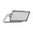 Ledvance LED Floodlight Max Radial 25 Aluminium Grijs 600W 85300lm 25D - 730 Warm Wit | IP66 - Symmetrisch