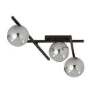 Emibig Plafondlamp Smart Staal Zwart | Geschikt voor 3x E14 - Max 10W