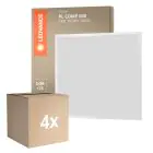 Voordeelpak 4x Ledvance LED Paneel Compact Aluminium Wit 33W 3630lm - 830 Warm Wit | 60x60cm